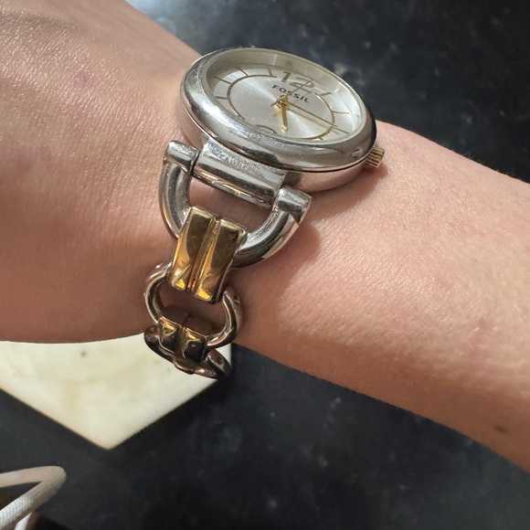 Fossil Silver and Gold Watch Equestrian Classic - Picture 4 of 7